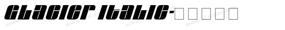 Glacier Italic字体转换